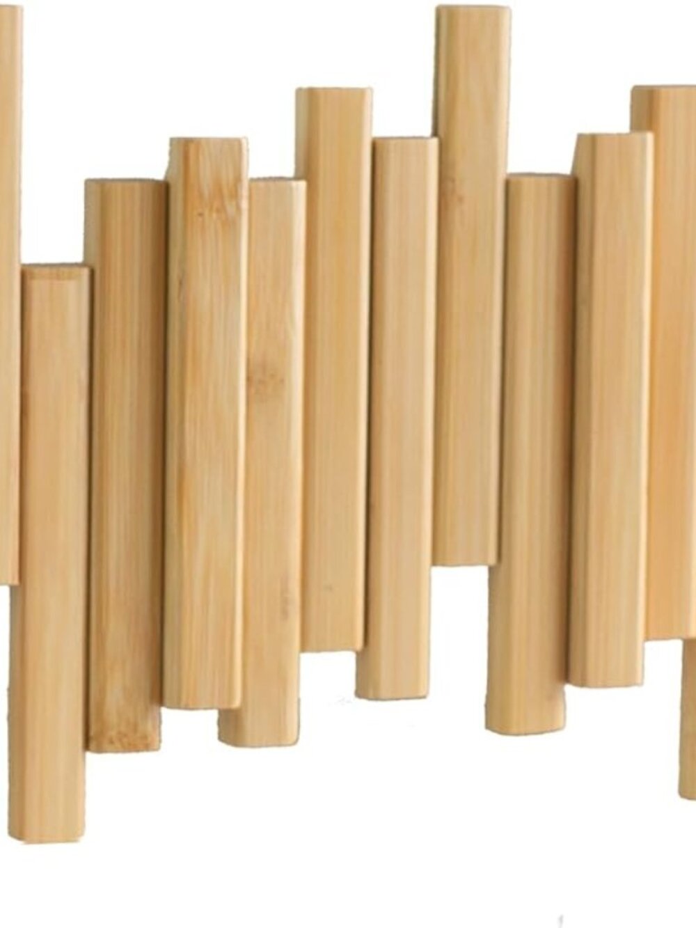 Bamboo Multi Hook Coat Rack - Picture 4 of 4
